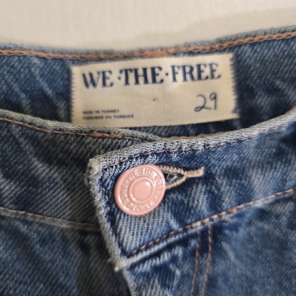 Free People Light Blue Wide Leg Jeans - Picture 8 of 10
